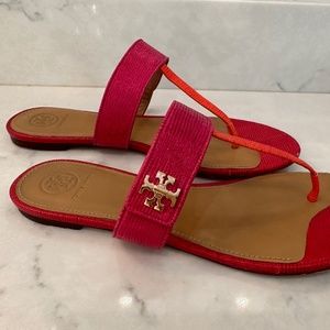 Kira Thong Sandal Tejos Embossed Leather